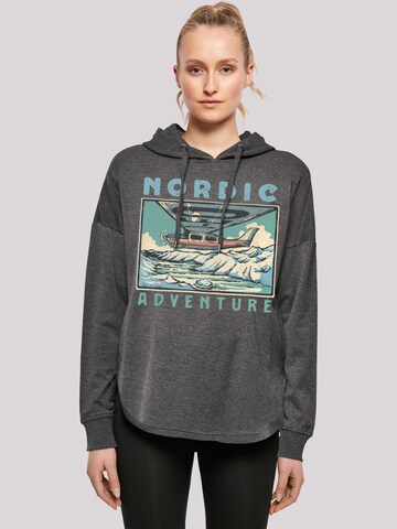 F4NT4STIC Sweatshirt 'Nordic Adventures' in Grijs: voorkant