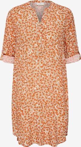 Kaffe Shirt Dress 'Aida' in Orange: front