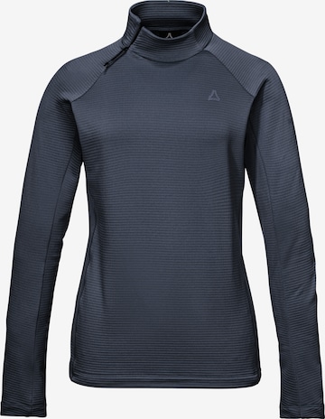 Veste en polaire fonctionnelle Schöffel en bleu : devant