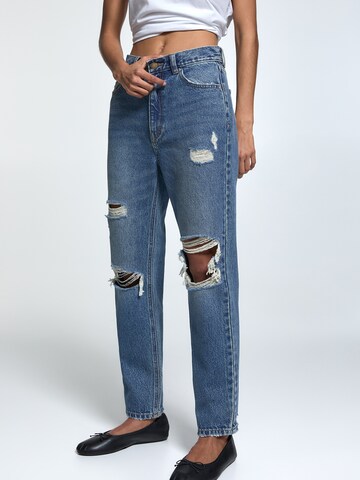 Pull&Bear Regular Jeans in Blue: front