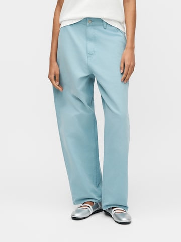 Carhartt WIP Lużny krój Spodnie 'Brandon' w kolorze niebieski: przód