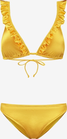 dzeltens Shiwi Trijstūra formas Bikini 'Bobby': no priekšpuses