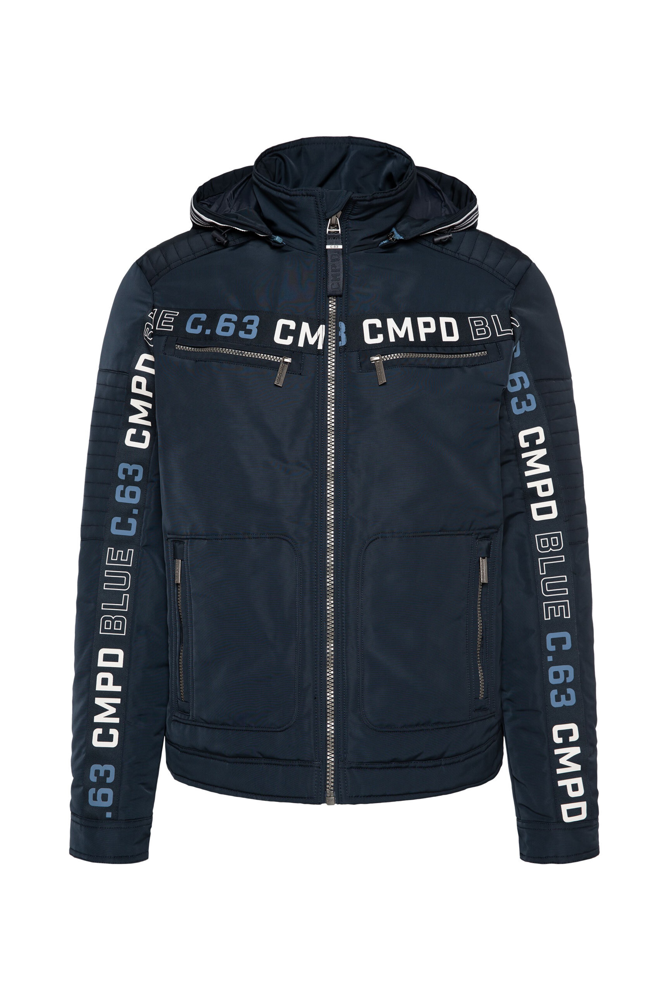 CAMP DAVID Between-Season Jacket in Blue: front