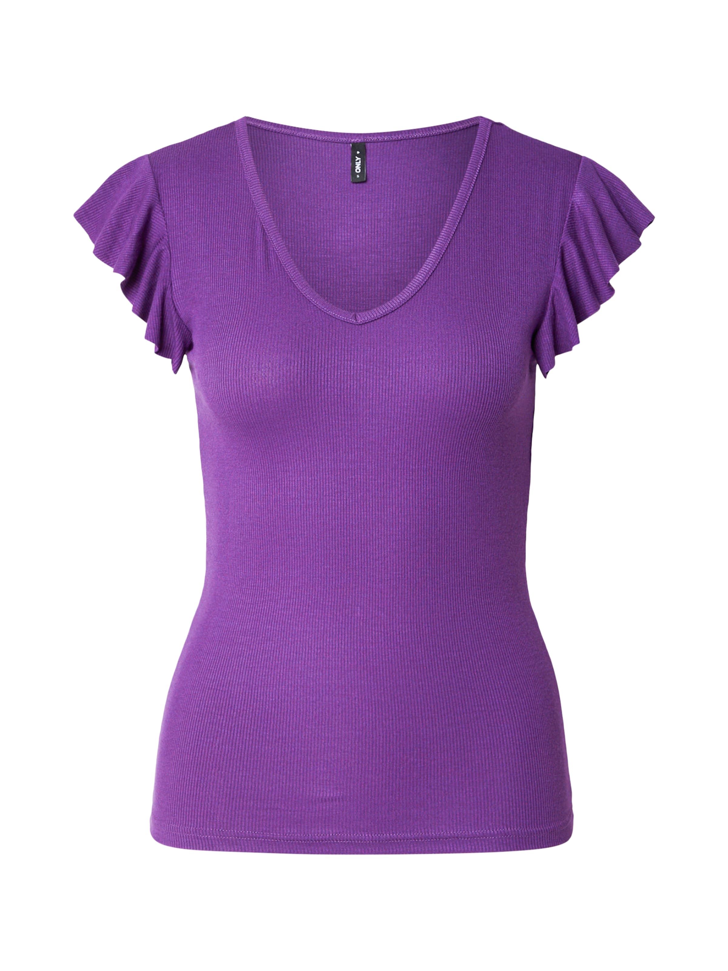 ONLY Tričko 'ONLBELIA' – fialová: přední strana