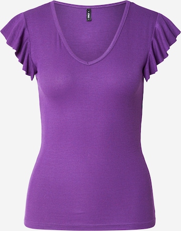 Tricou 'ONLBELIA' de la ONLY pe mov: față