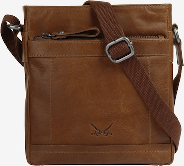 Sac à bandoulière SANSIBAR en marron : devant