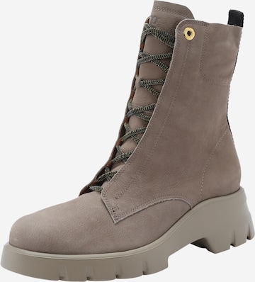 Paul Green Lace-Up Ankle Boots 'ANTELOPE' in Beige: front
