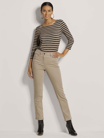 MADELEINE Tapered Jeans in Beige