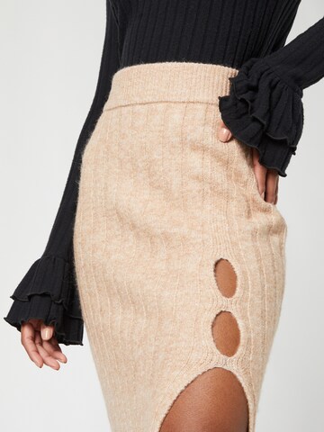 florence by mills exclusive for ABOUT YOU Skirt 'Birka' in Beige