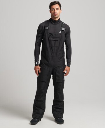 Superdry Slim fit Outdoor Pants 'Freeride' in Black: front