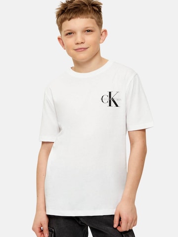 Maglietta 'CALVIN KLEIN  JEANS kids CHEST MONO LOGO SS T-SHIRT T-SHIRT' di Calvin Klein Kids in bianco