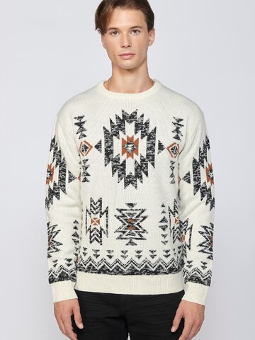 Pull-over KOROSHI en blanc
