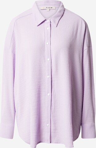A-VIEW Blouse 'Sonja' in Purple: front