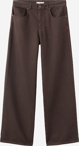 MANGO Loosefit Farkut 'DAVINA' värissä ruskea: etupuoli