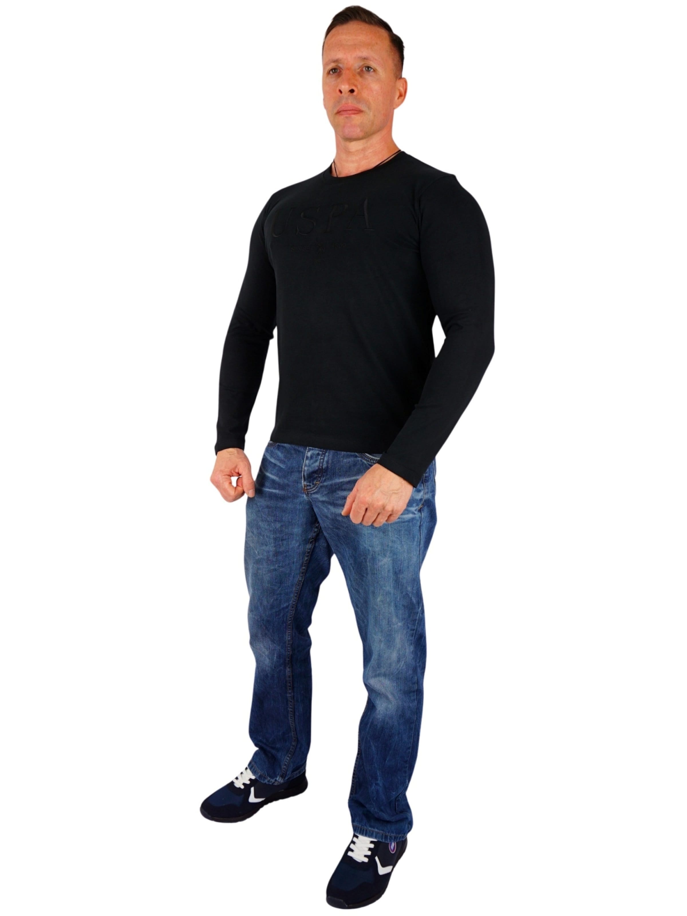 Maglietta di U.S. POLO ASSN. in nero: frontale