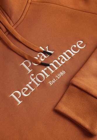 PEAK PERFORMANCE Sweatshirt in Bronze