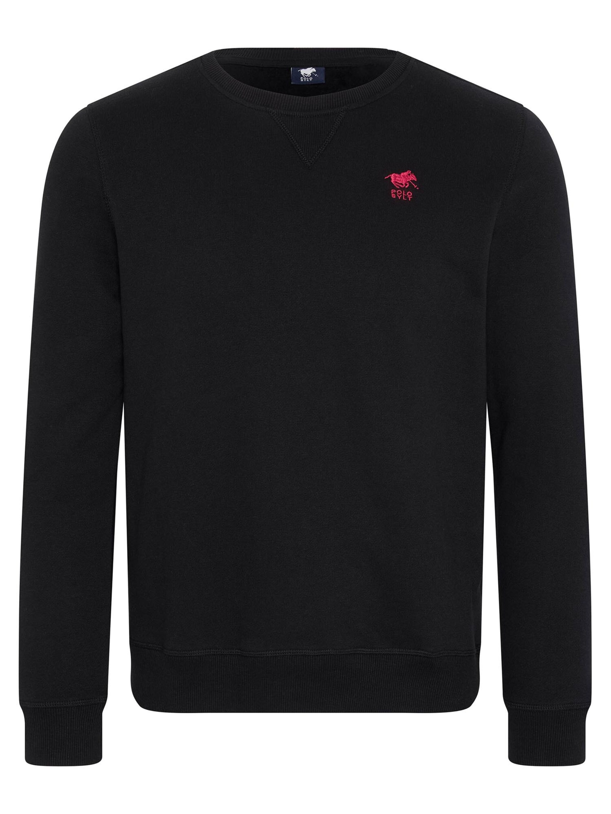 Polo Sylt Sweatshirt 'Basic' in Black: front