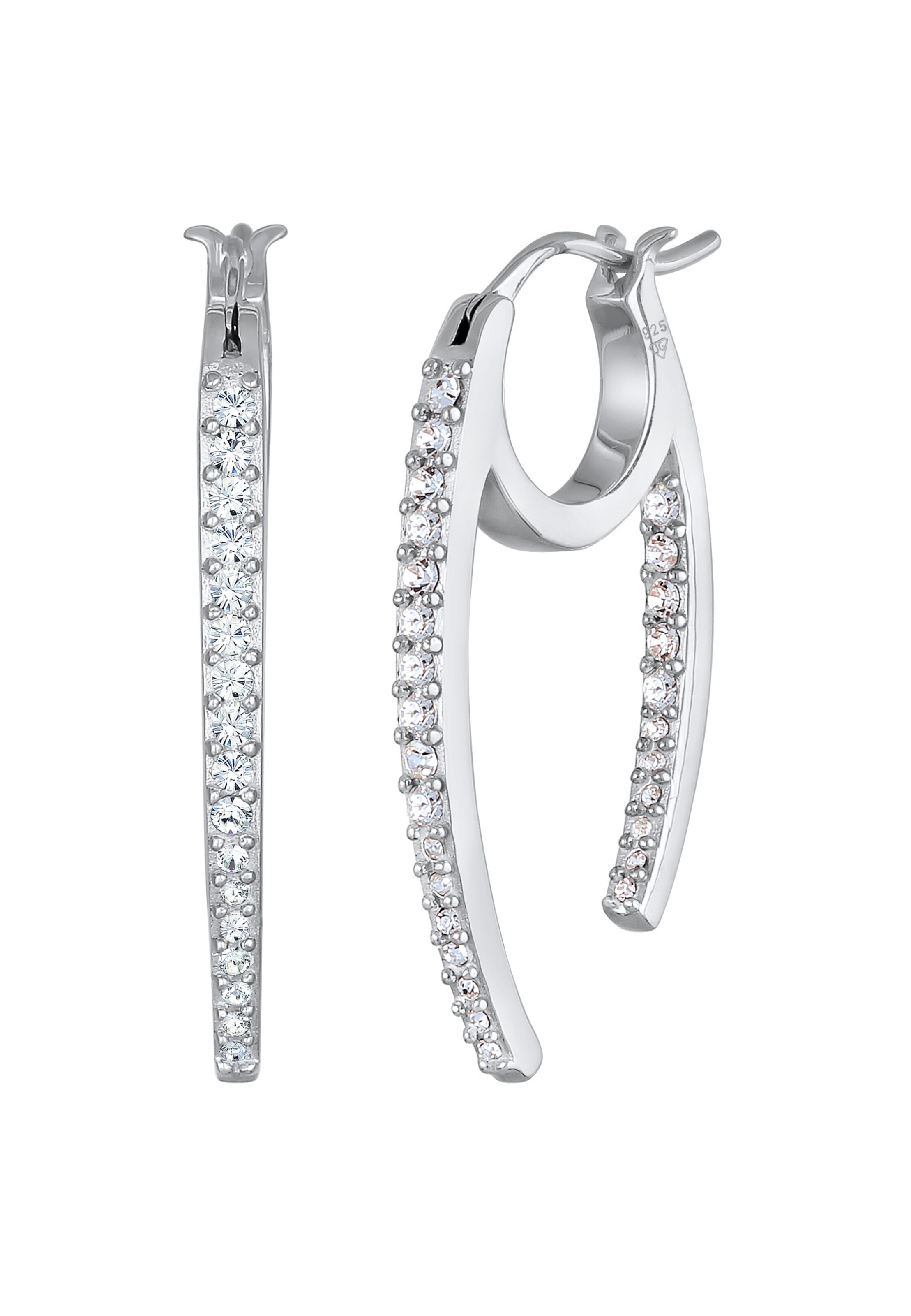 ELLI Ohrringe 'Oval' in Silber