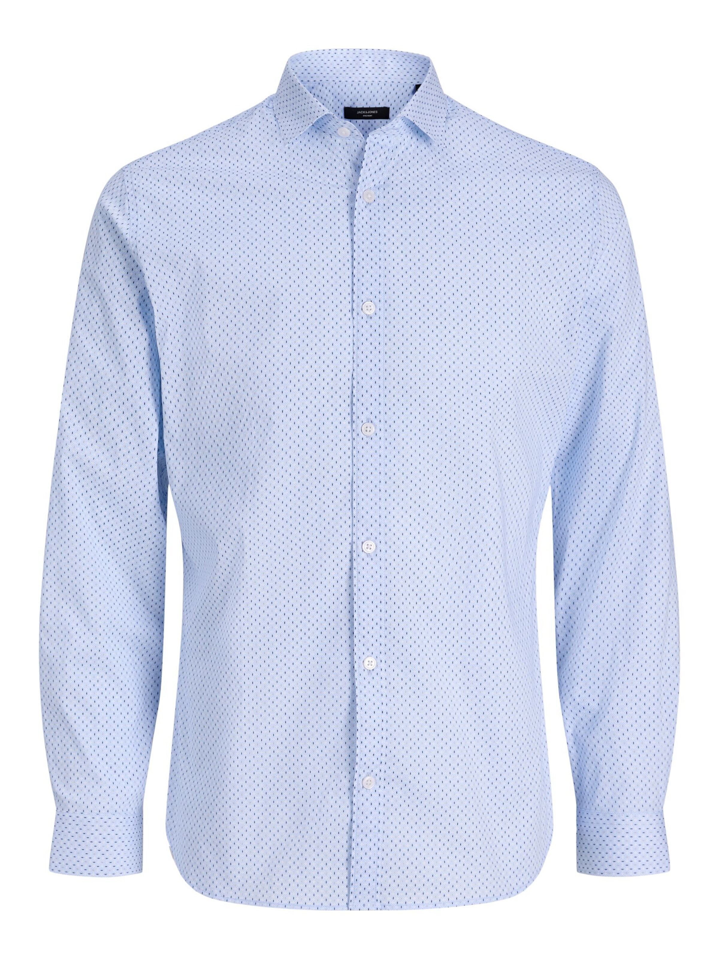 JACK & JONES - Ajuste regular Camisa en azul: frente
