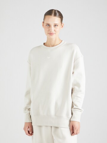 Sweat-shirt 'Phoenix' Nike Sportswear en beige : devant