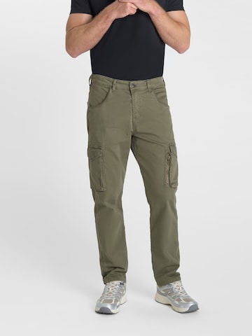 Regular Pantalon cargo 'BULLET' Le Temps Des Cerises en vert : devant