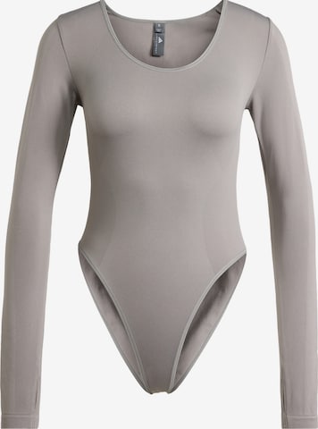 ADIDAS BY STELLA MCCARTNEY Urheilubody ' Seamless Yoga Body' värissä harmaa: etupuoli