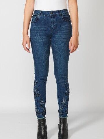 KOROSHI Regular Jeans in Blauw: voorkant