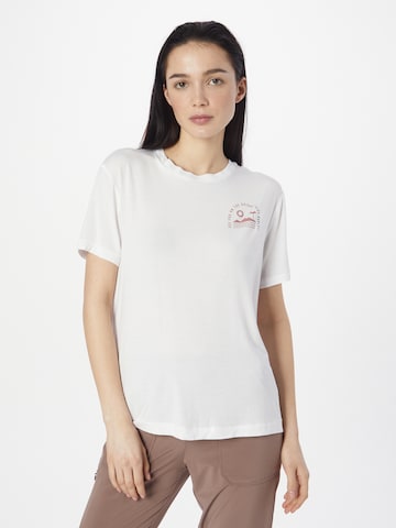 HurleyTehnička sportska majica 'Bright Side' - bijela boja: prednji dio