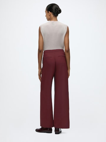 MOS MOSH Loose fit Pleated Pants 'MMLeya Miley' in Red