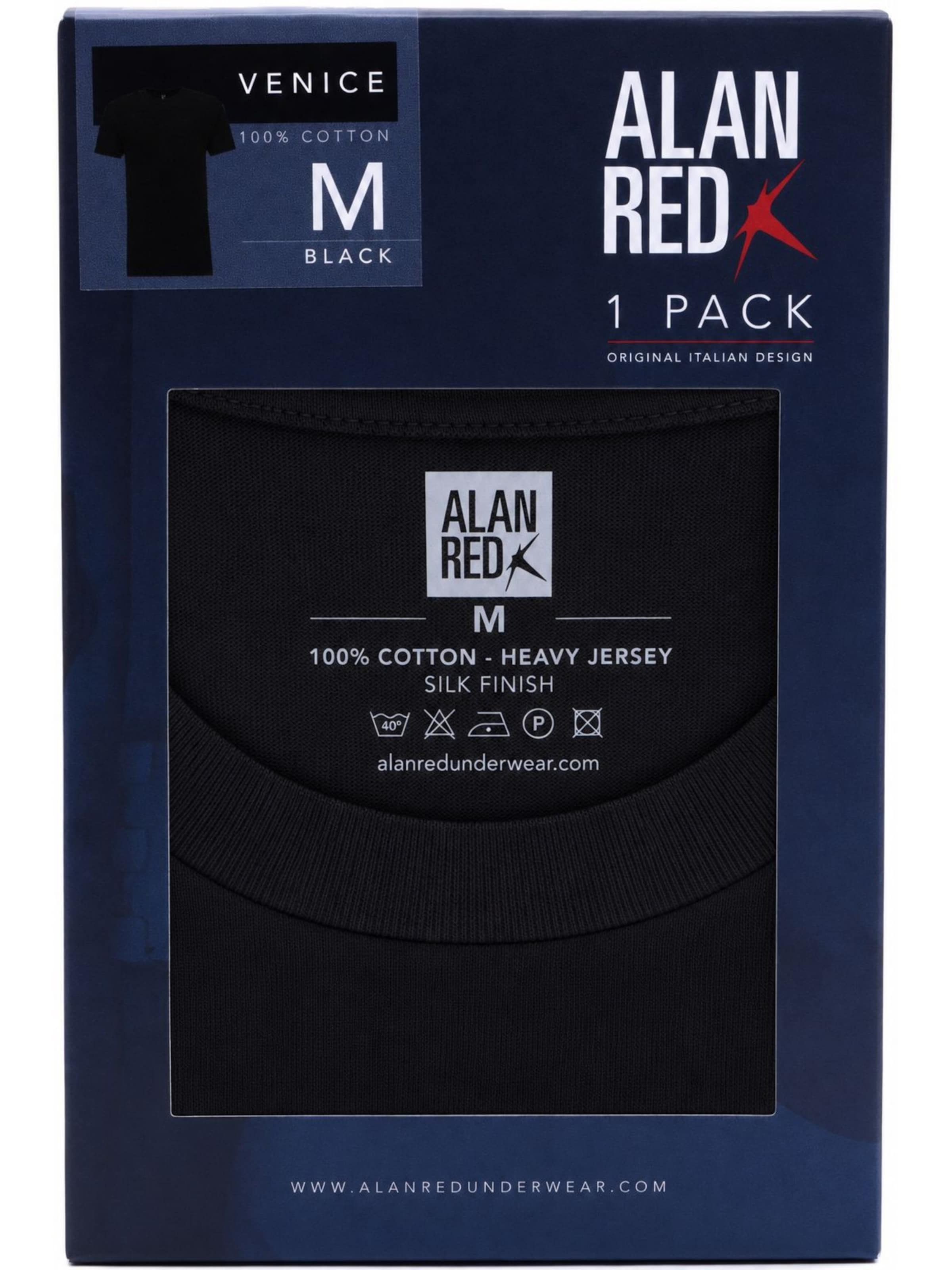 alan red Shirt 'Venice' in Black
