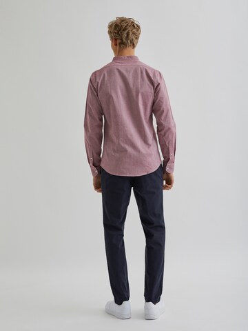 Bertoni Slim Fit Shirt 'Hjalte' in Rot