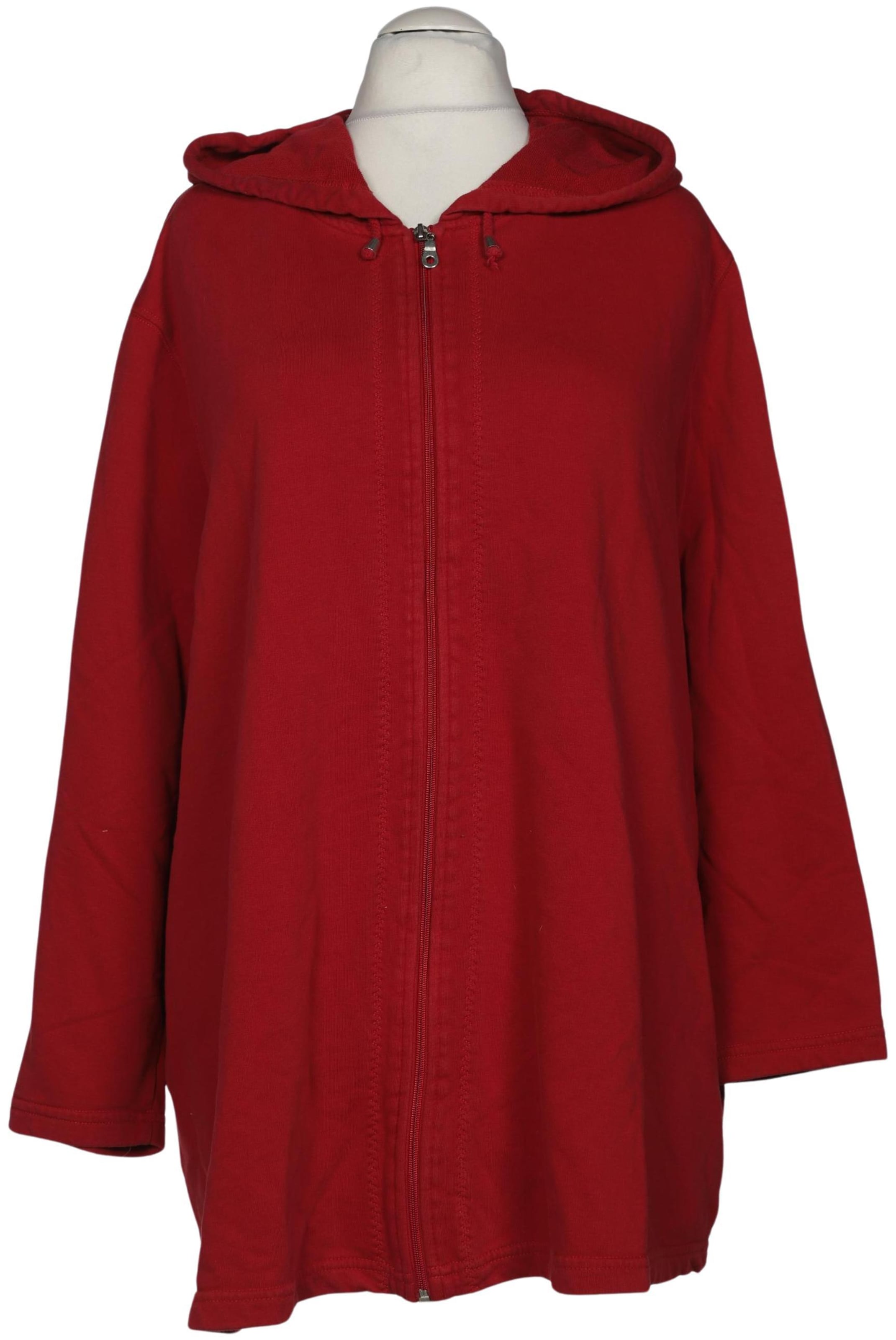 Ulla Popken Kapuzenpullover 9XL in Rot: Vorderseite