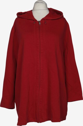 Ulla Popken Kapuzenpullover 9XL in Rot: Vorderseite