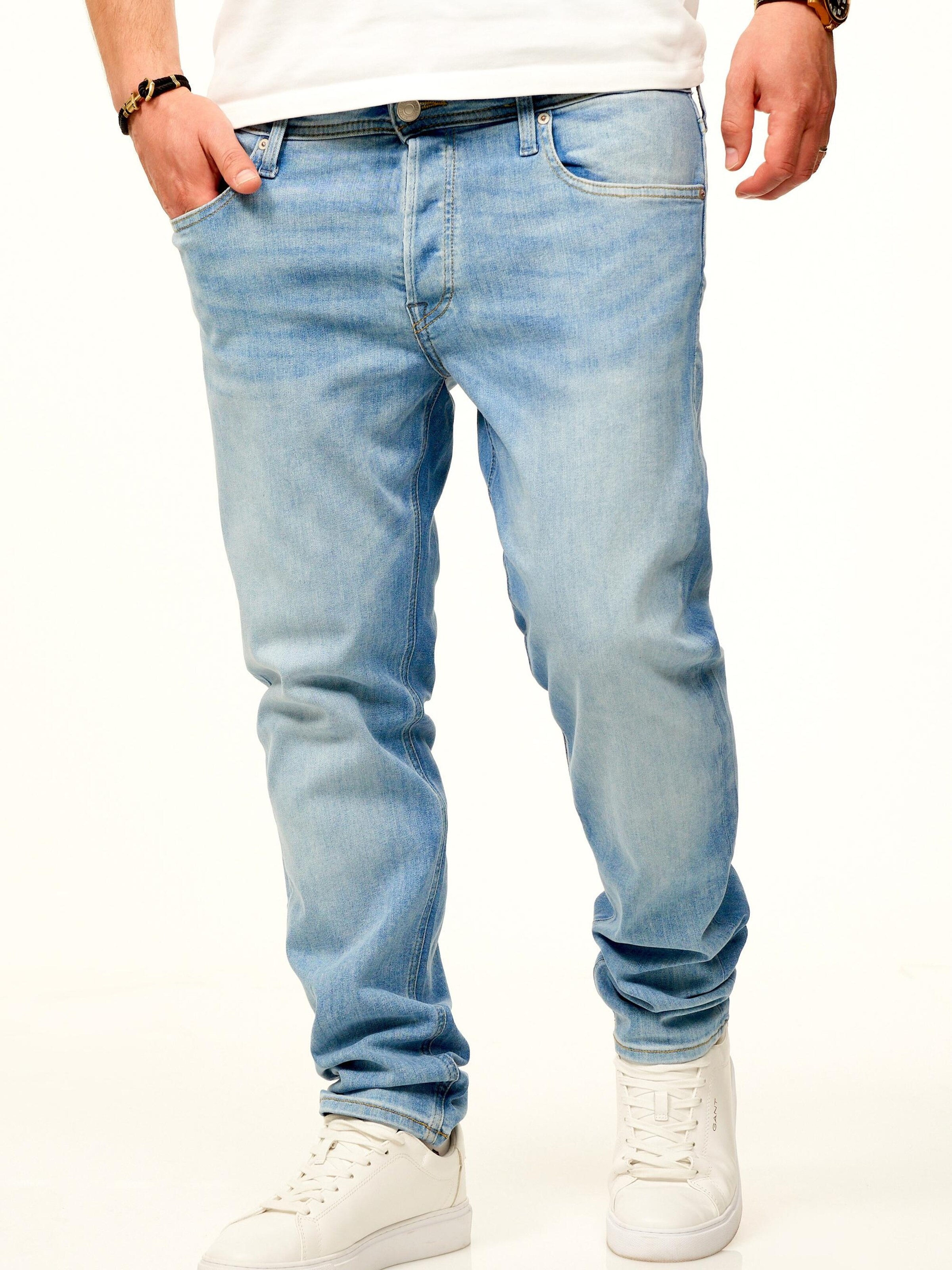 JACK & JONES Tapered Jeans in Blue