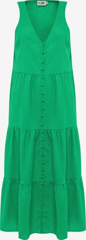 Calli Summer Dress 'Edwina' in Green: front