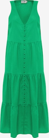 Calli - Vestido de verão 'Edwina' em verde: frente