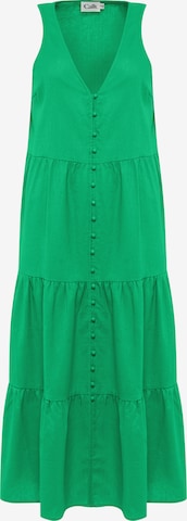 Robe d’été 'Edwina' Calli en vert : devant