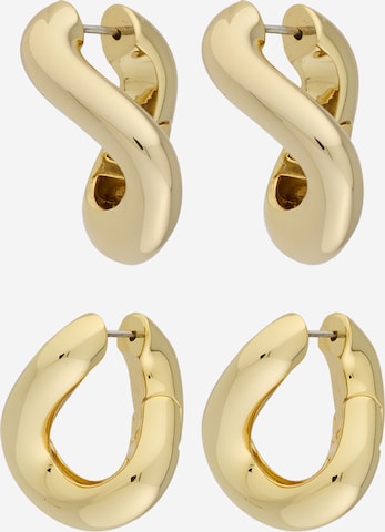 Cercei de la & Other Stories pe auriu: față