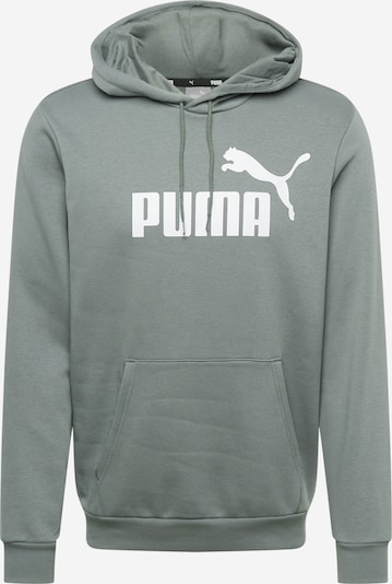 PUMA Sportsweatshirt 'ESS' in de kleur Basaltgrijs / Wit, Productweergave
