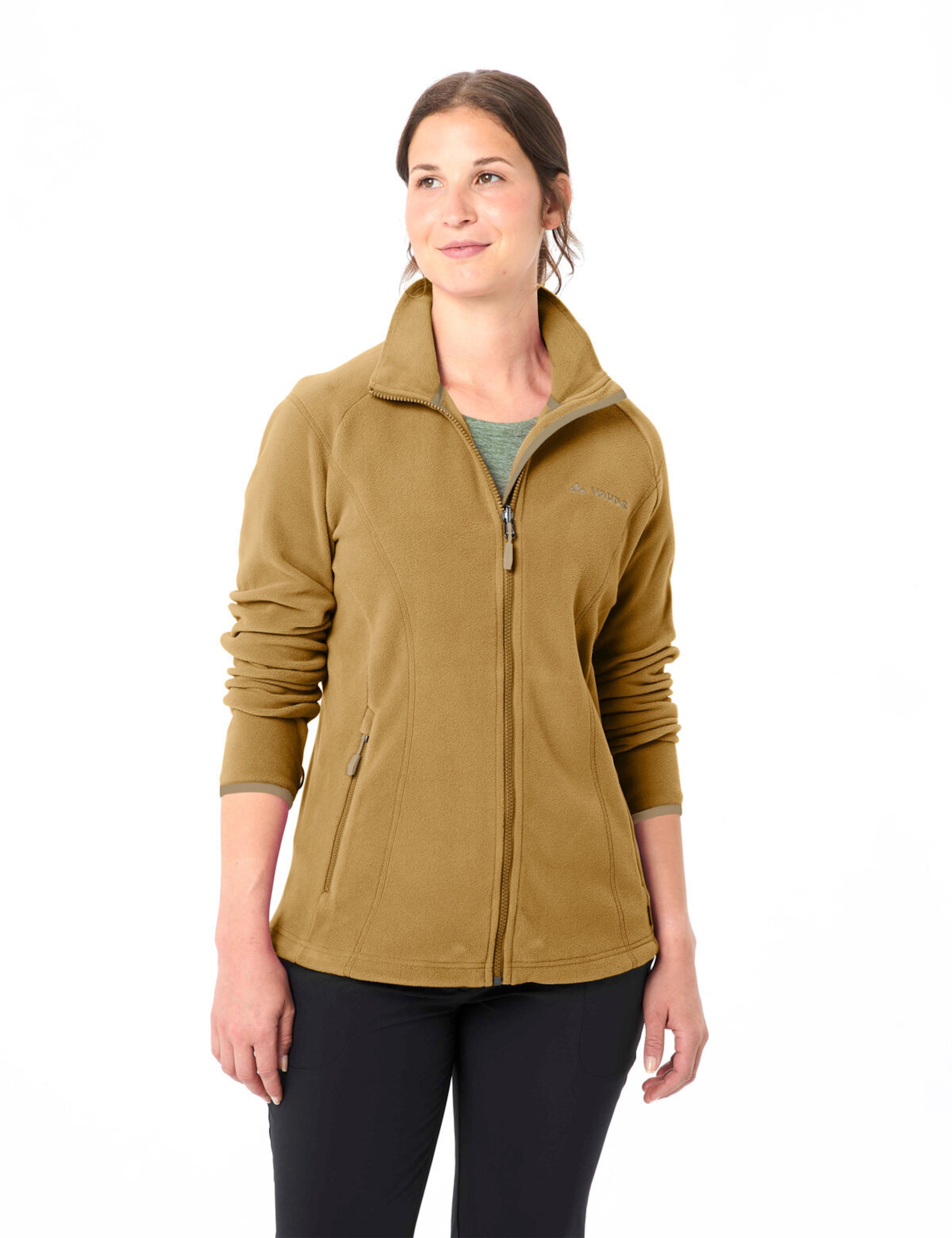 VAUDE Athletic fleece jacket 'Rosemoor II' in Brown