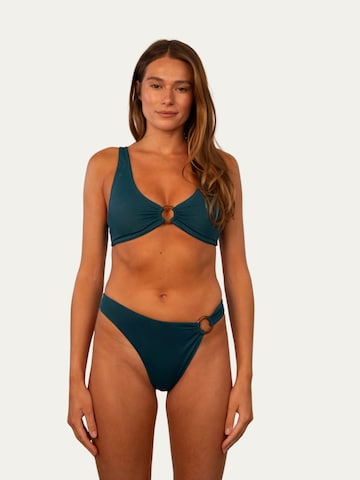 Hauts de bikini 'Biarritz Ring Top' Billie Swim en vert : devant