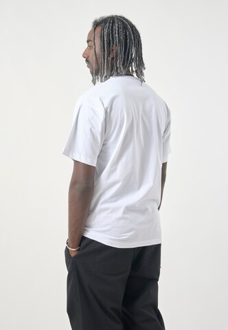 Cleptomanicx T-Shirts 'Classic Tee Worm' in Weiß