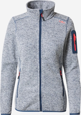 CMP Athletic Fleece Jacket in Blue: front