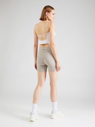 Reebok - Skinny Pantalón deportivo en beige