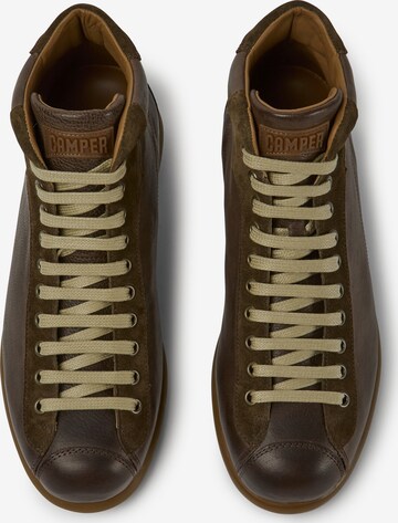 CAMPER Lace-Up Boots 'Pelotas' in Brown
