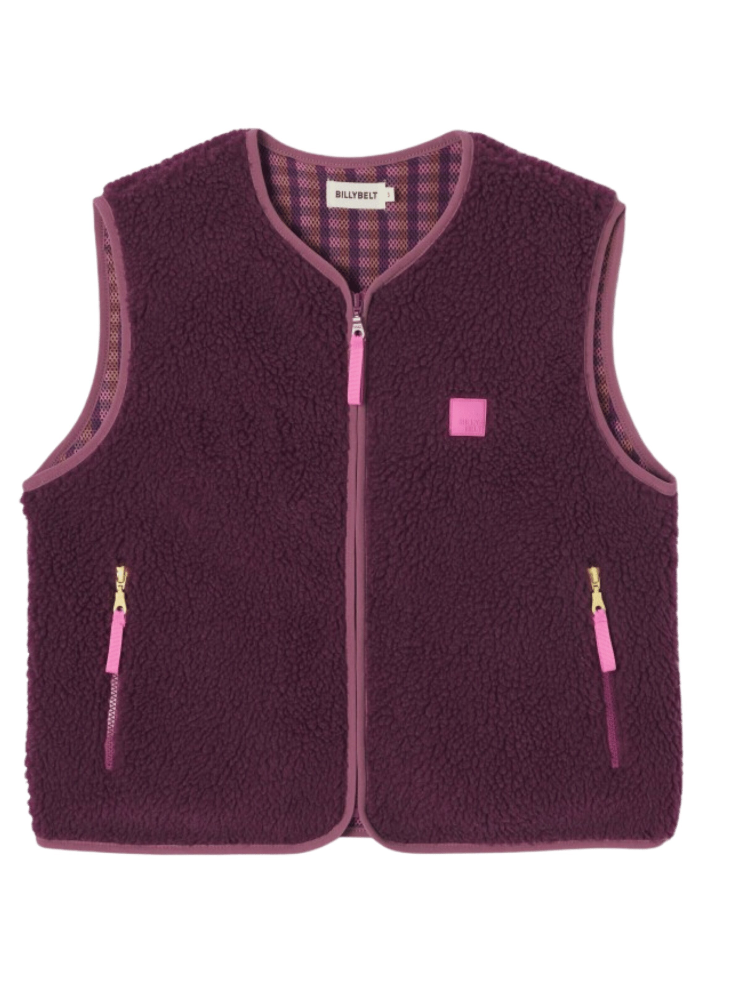Billybelt Vest 'Sherpa Weste' in Purple: front