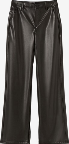 Loosefit Pantalon Bershka en noir : devant