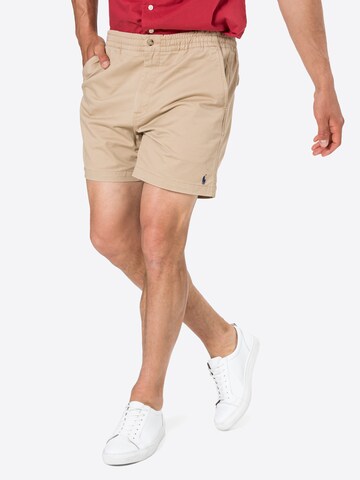 Polo Ralph Lauren Regular Trousers in Beige: front