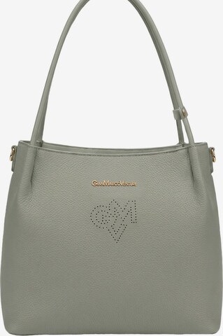 Borsa a spalla 'Borsa a Spalla Gianmarco Venturi PVC con Cuore Strass' di GianMarco Venturi in verde: frontale
