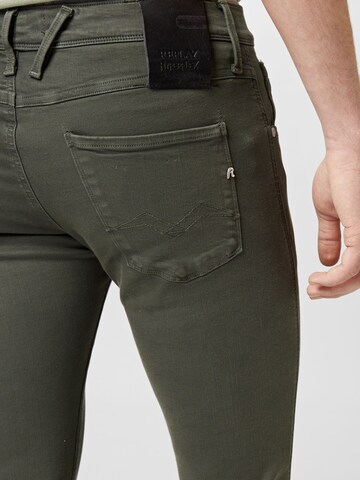 REPLAY Skinny Jeans 'ANBASS' in Green